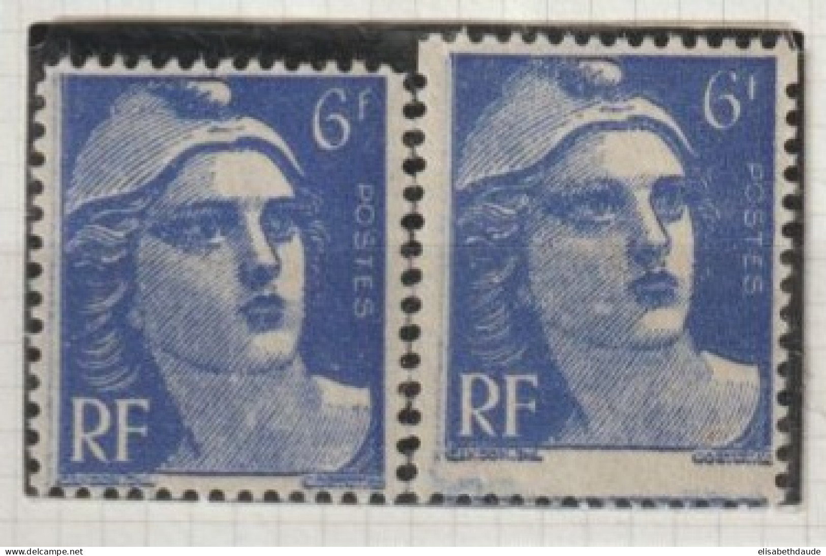 GANDON - VARIETE TIMBRE + GRAND ET TIMBRE + PETIT ! - YVERT N° 720 ** MNH - - Unused Stamps