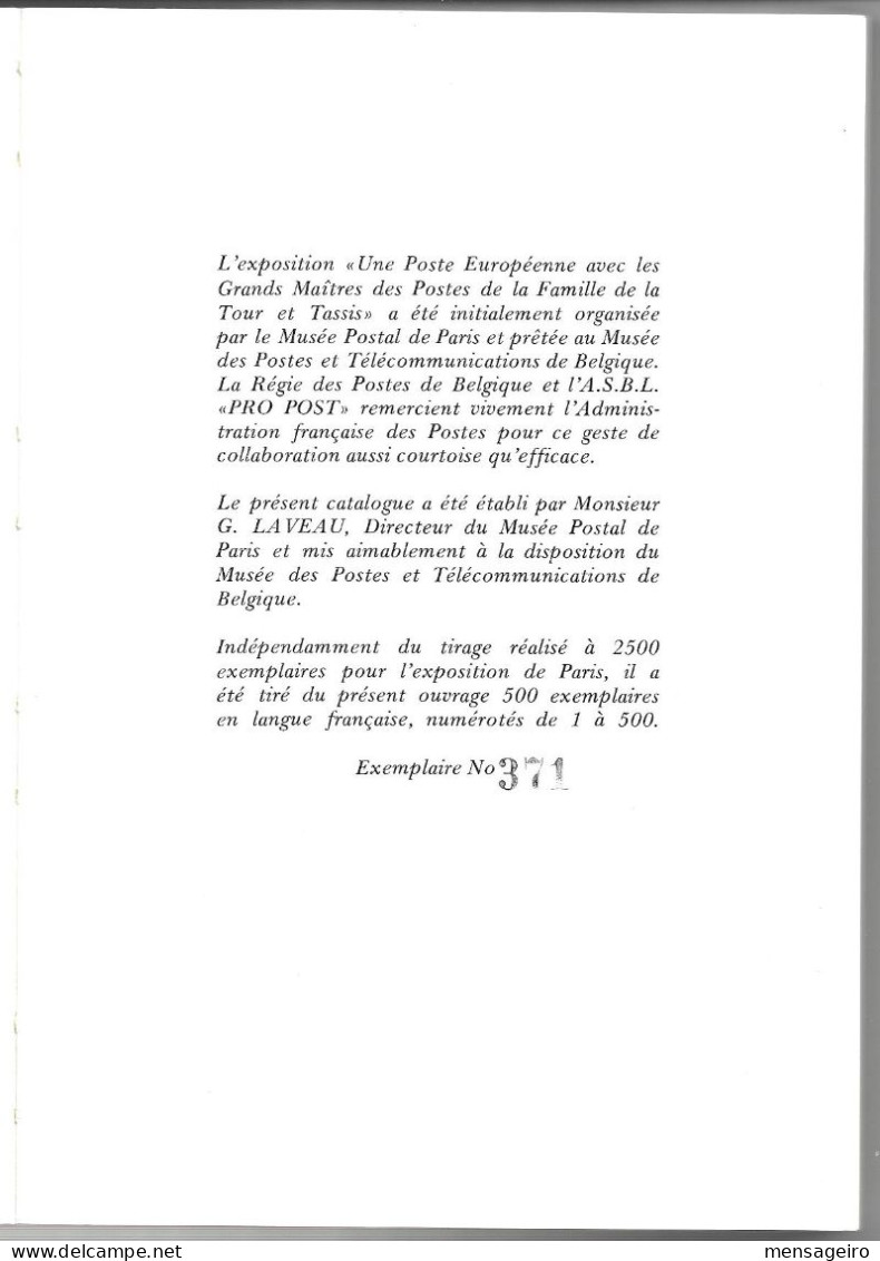 (LIV) – UNE POSTE EUROPEENNE AVEC LES GRANDS MAITRES DES POSTES DE LA FAMILLE TOUR ET TASSIS – 1978 - Filatelia E Historia De Correos