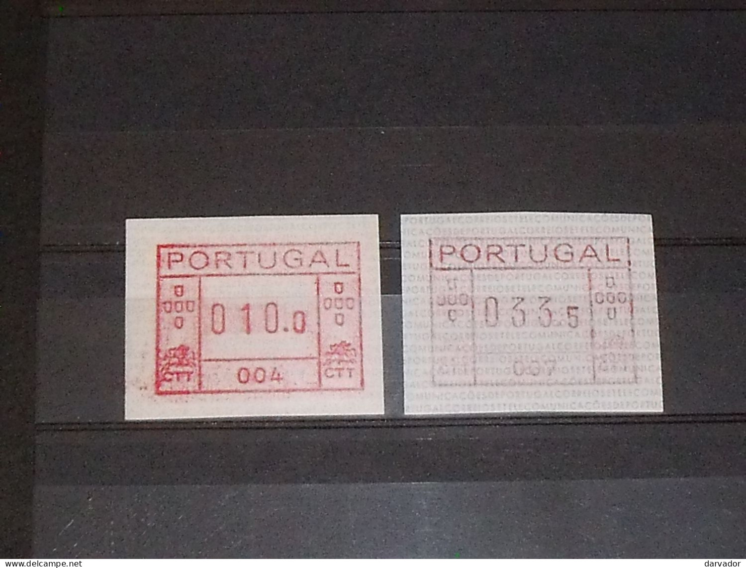 Pt 142,5 / PORTUGAL  : N°:1 Neuf ** Timbre Type Frama, 2 Valeurs (gomme Invisible ) SUPERBE - Franking Machines (EMA)