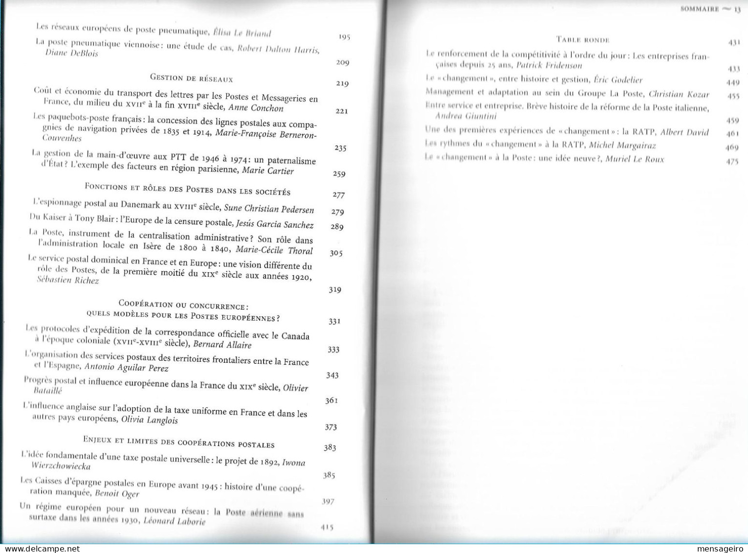 (LIV) – POSTES D'EUROPE XVIIIE-XXIE SIECLE – JALONS D'UNE HISTOIRE COMPAREE 2007 BILINGUE FRANCAIS ENGLISH - Philatélie Et Histoire Postale