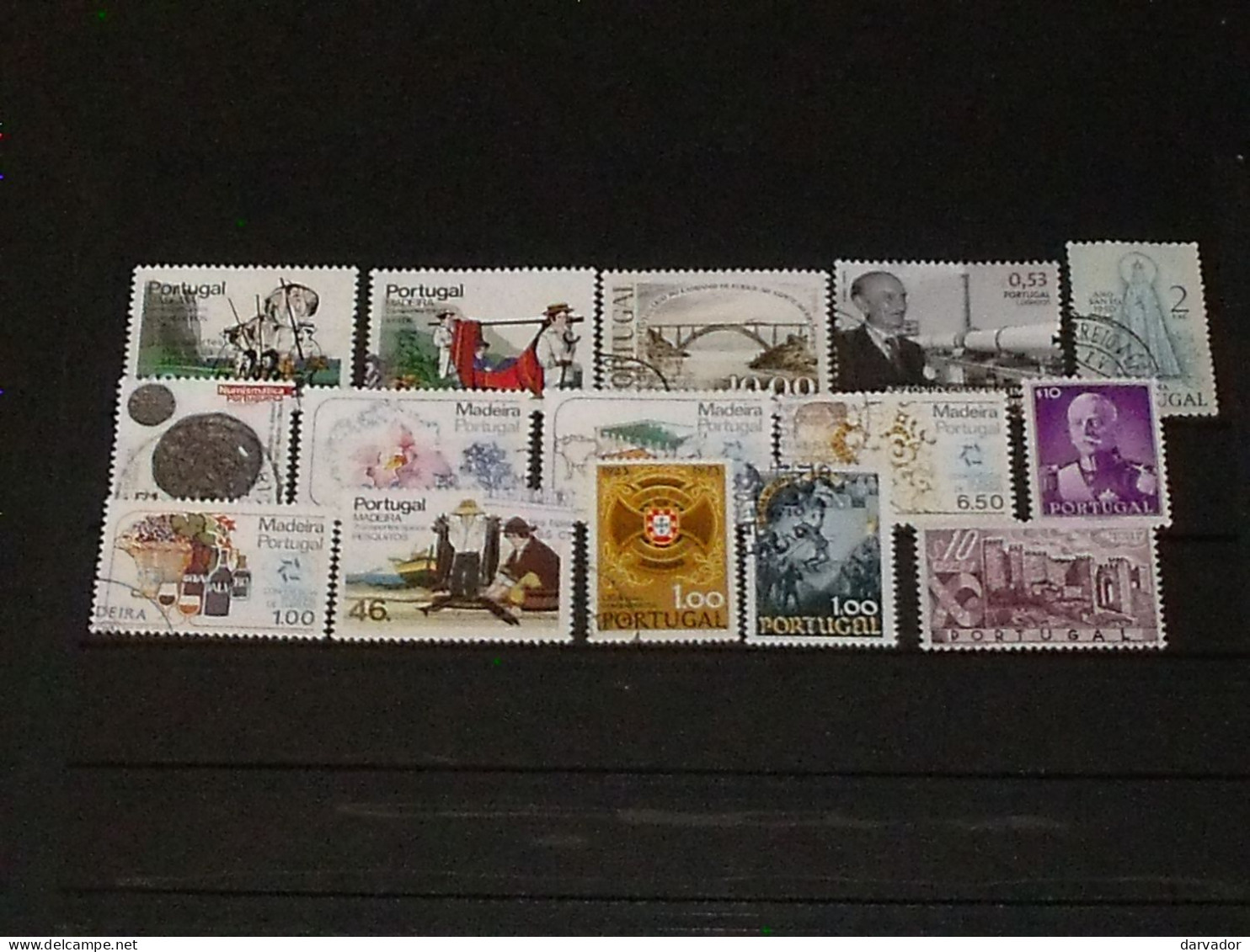 CAISSE BLEU / PORTUGAL  : divers timbres tous oblitérés  TTB