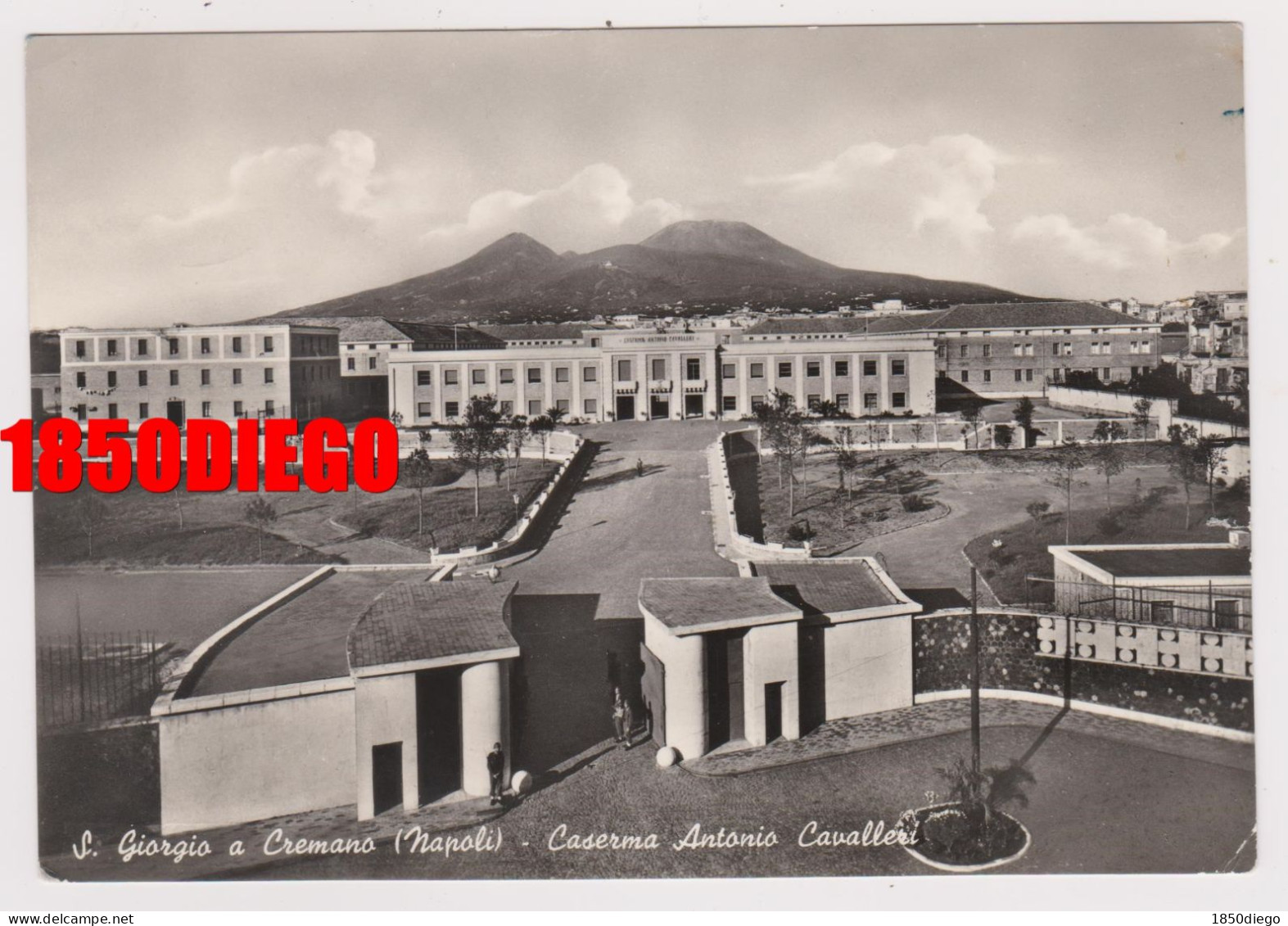 SAN GIORGIO A CREMANO - CASERMA ANTONIO CAVALLERI F/GRANDE VIAGGIATA 1957 ANIMAZIONE - San Giorgio