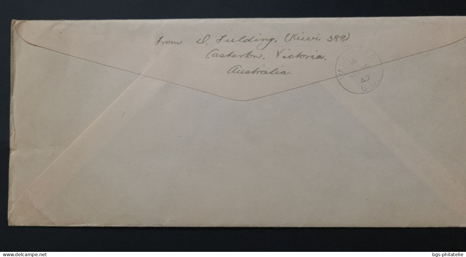 Australie Timbre Numéro PA5 Sur Enveloppe 1er Vol SIDNEY VANCOUVER. - Cartas & Documentos