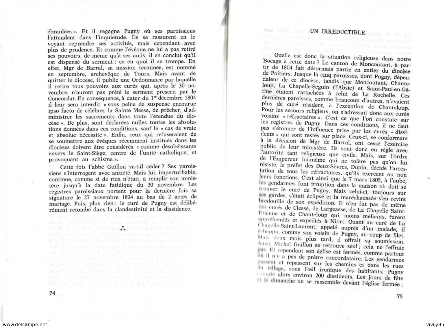 79 - T.Beau Livre " PUGNY EN POITOU Revit Son Passé " - 1980 - 124 Pages - Poitou-Charentes