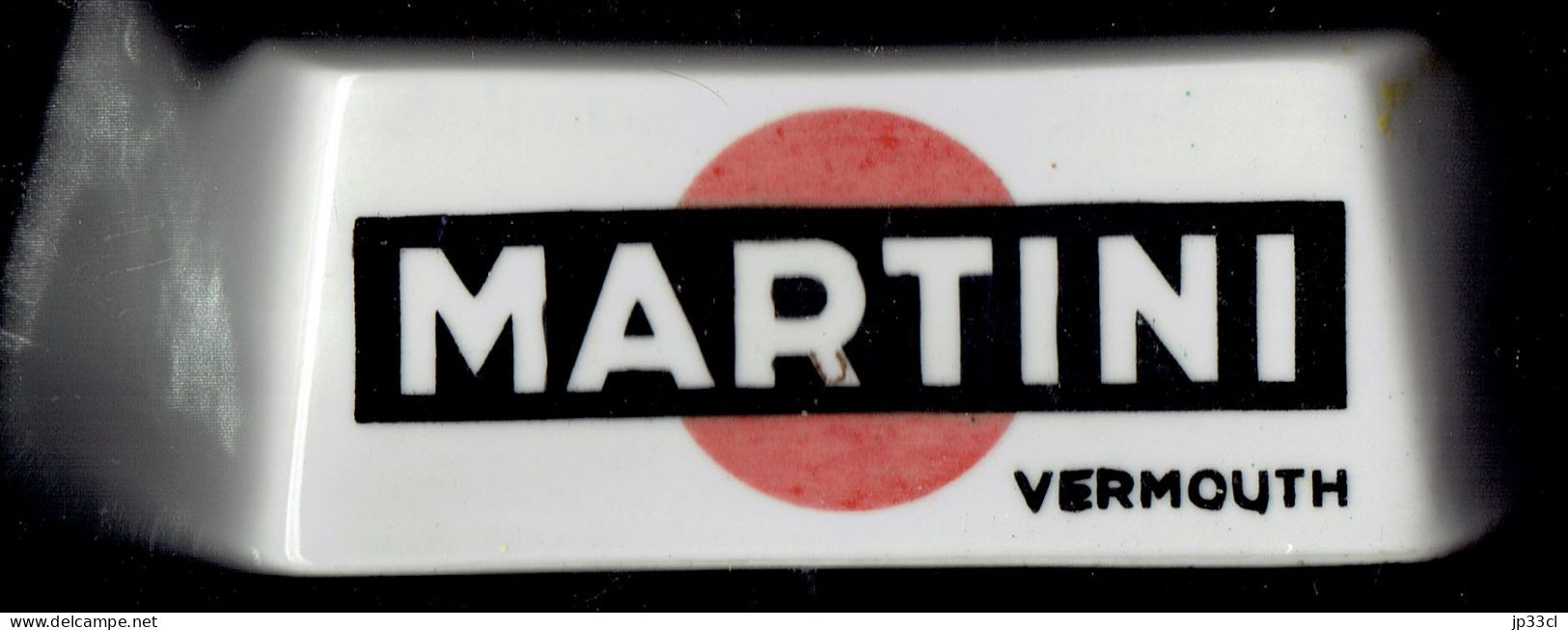 Cendrier Martini Dry - Rossi (Vermouth, Apéritif à Base De Vin) - Porcelana