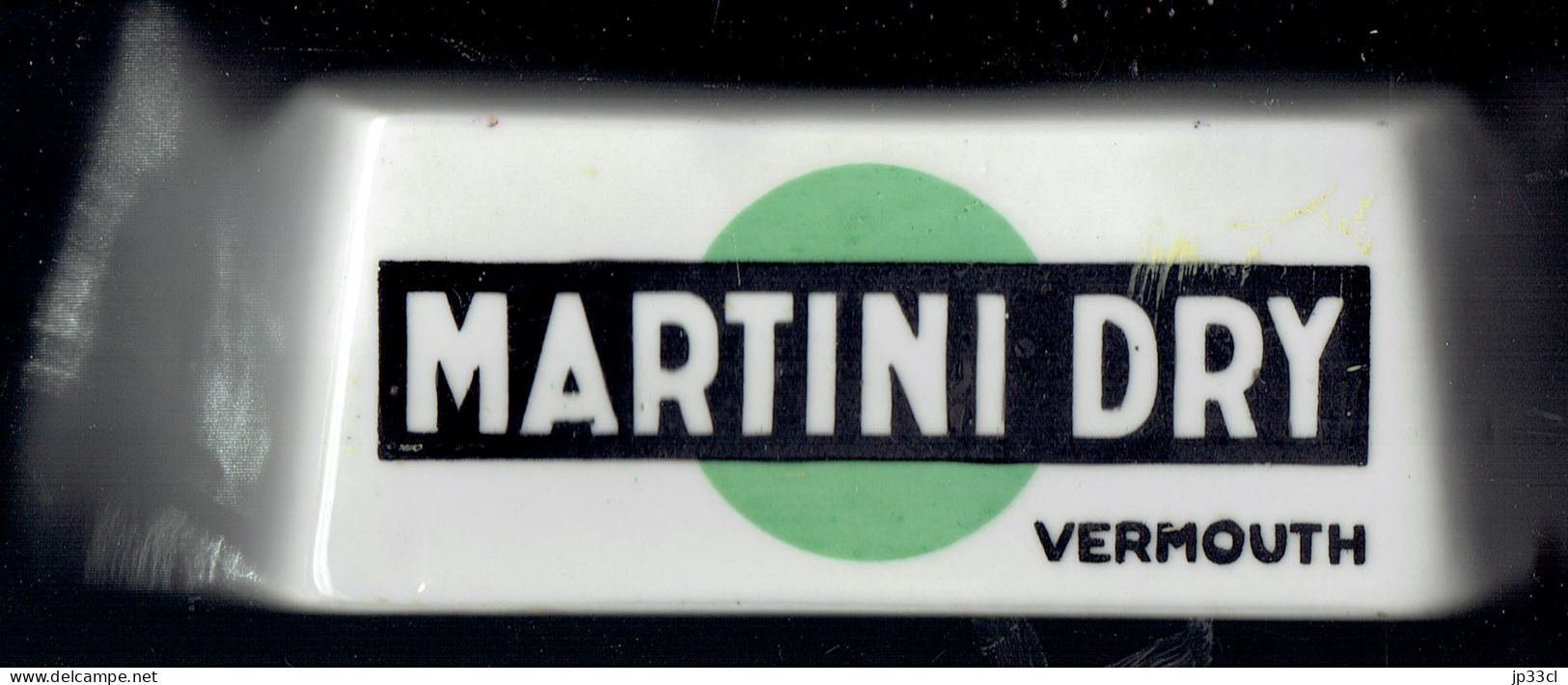 Cendrier Martini Dry - Rossi (Vermouth, Apéritif à Base De Vin) - Porcelaine