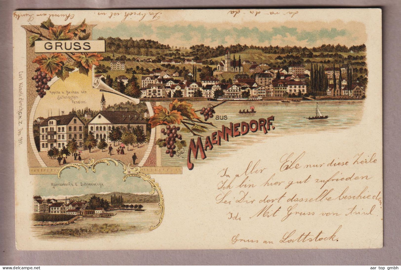 CH ZH Maennedorf 1899-03-31 (Adlisweil) Litho C.K.Z. #1971 Männedorf - Männedorf