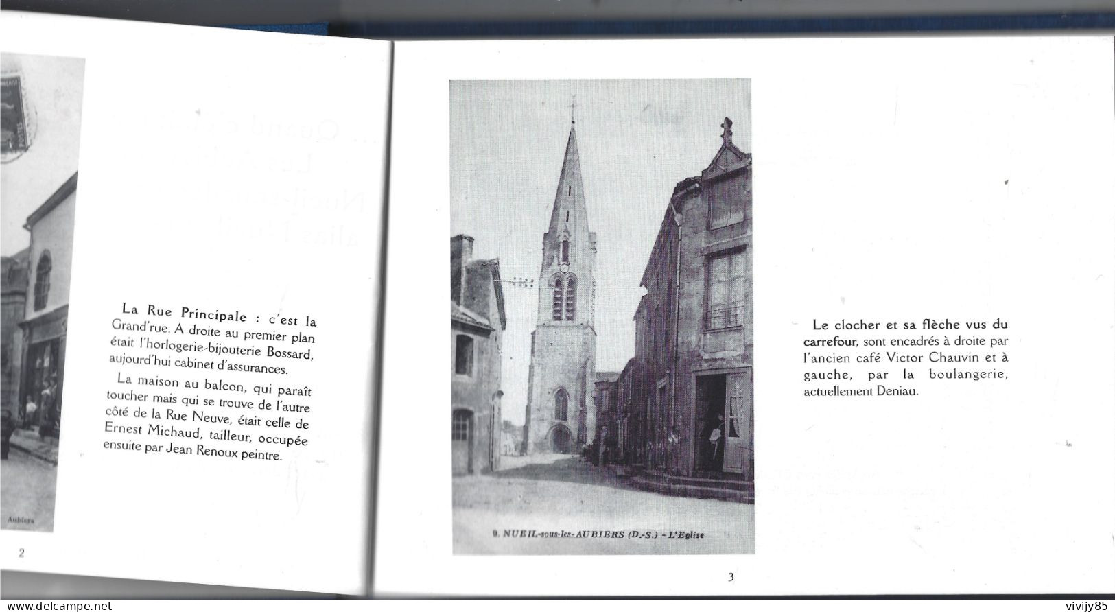 79 - T.B. Livre Illustré De 123 Pages " NUEIL LES AUBIERS Autrefois " - 1999 - Aquitaine