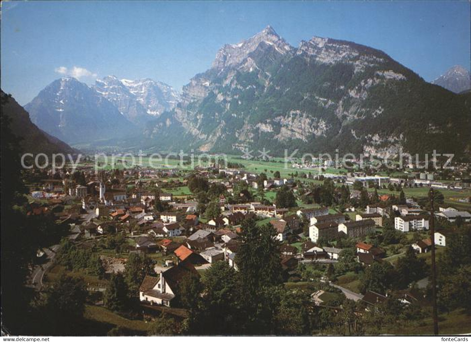 12005680 Mollis Panorama Mit Rautispitz Und Glaemischkette Mollis - Sonstige & Ohne Zuordnung