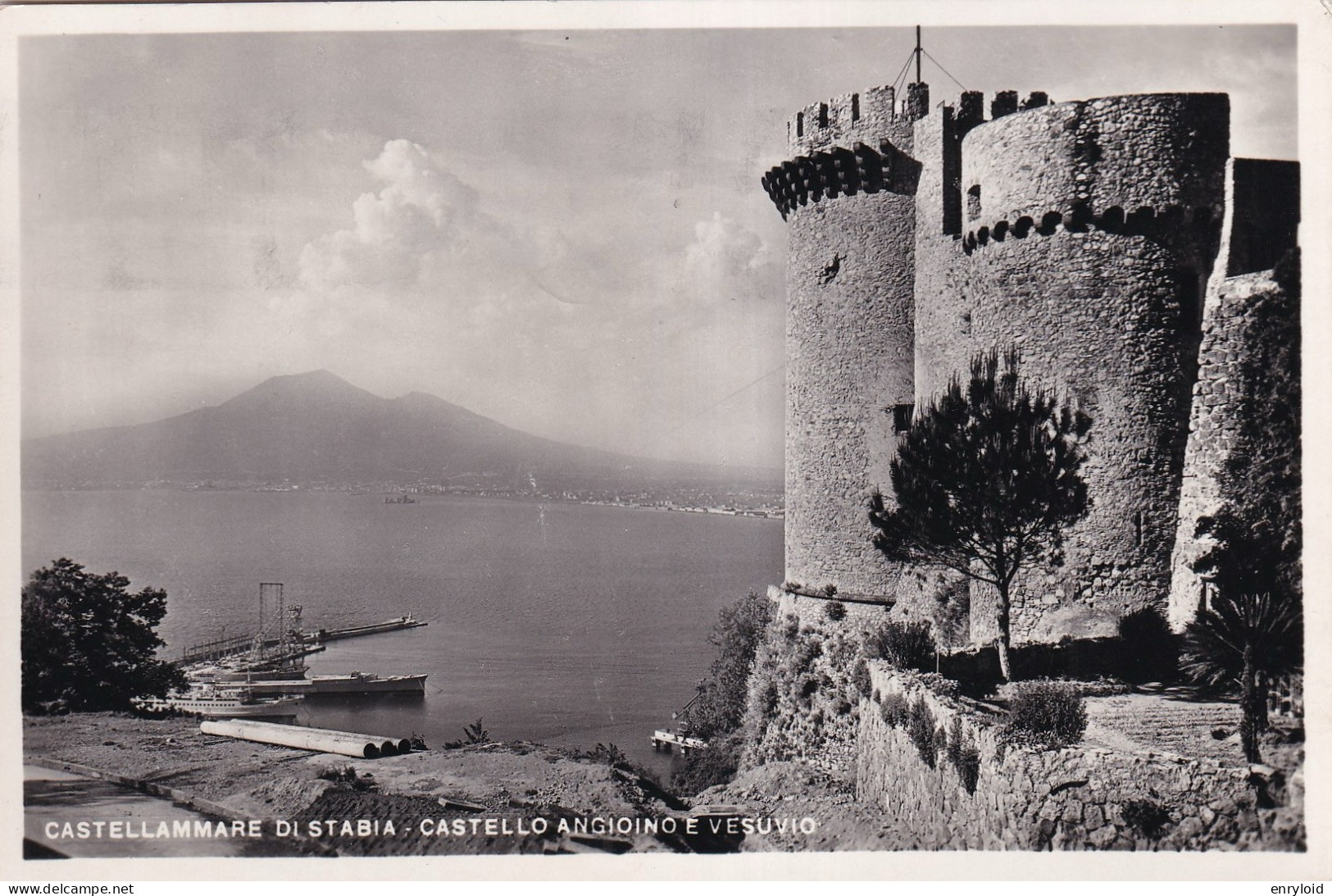 Castellammare Di Stabia Castello Angioino E Vesuvio - Castellammare Di Stabia