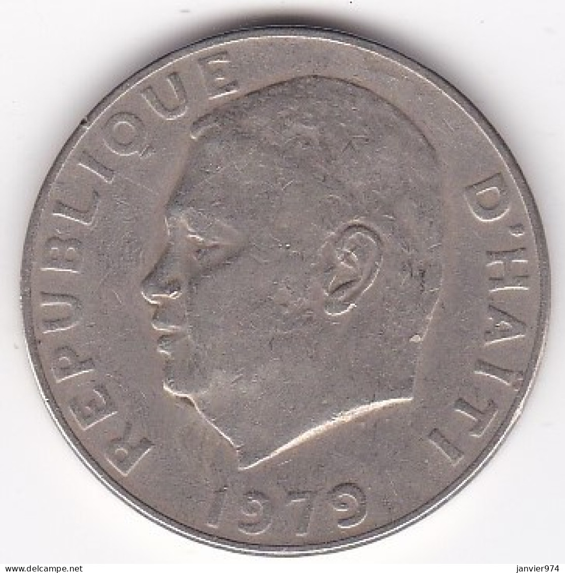 Haiti 50 Centimes 1979 FAO . Jean-Claude Duvalier, En Laiton De Nickel, KM# 101a - Haiti