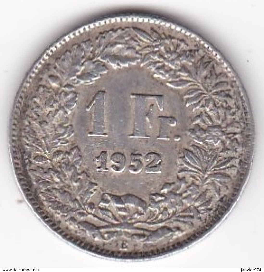 Suisse. 1 Franc 1952 B , En Argent - 1 Franc