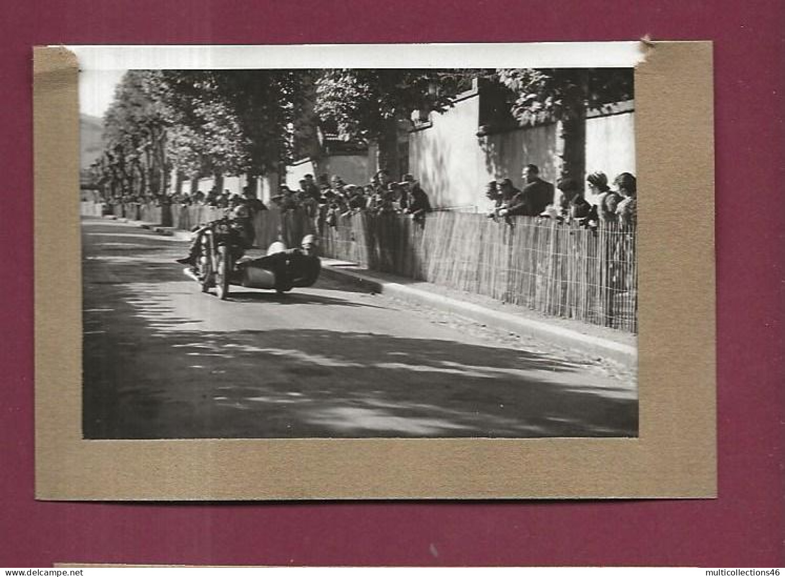 101223 - PHOTO 26 MAI 1949 SPORT MOTO - 3e CIRCUIT INTERNATIONAL DE TARARE - Side Car HALDEMANN NORTON N°42 - 18 - Motociclismo