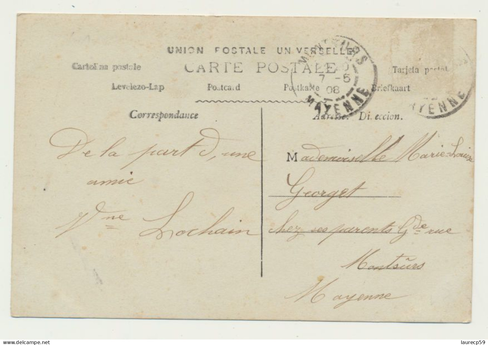 Carte Fantaisie Homme  - Carte à Jouer - Sept De Trefle - Neuf De Trèfle - Réussite En Amour... - Cartas