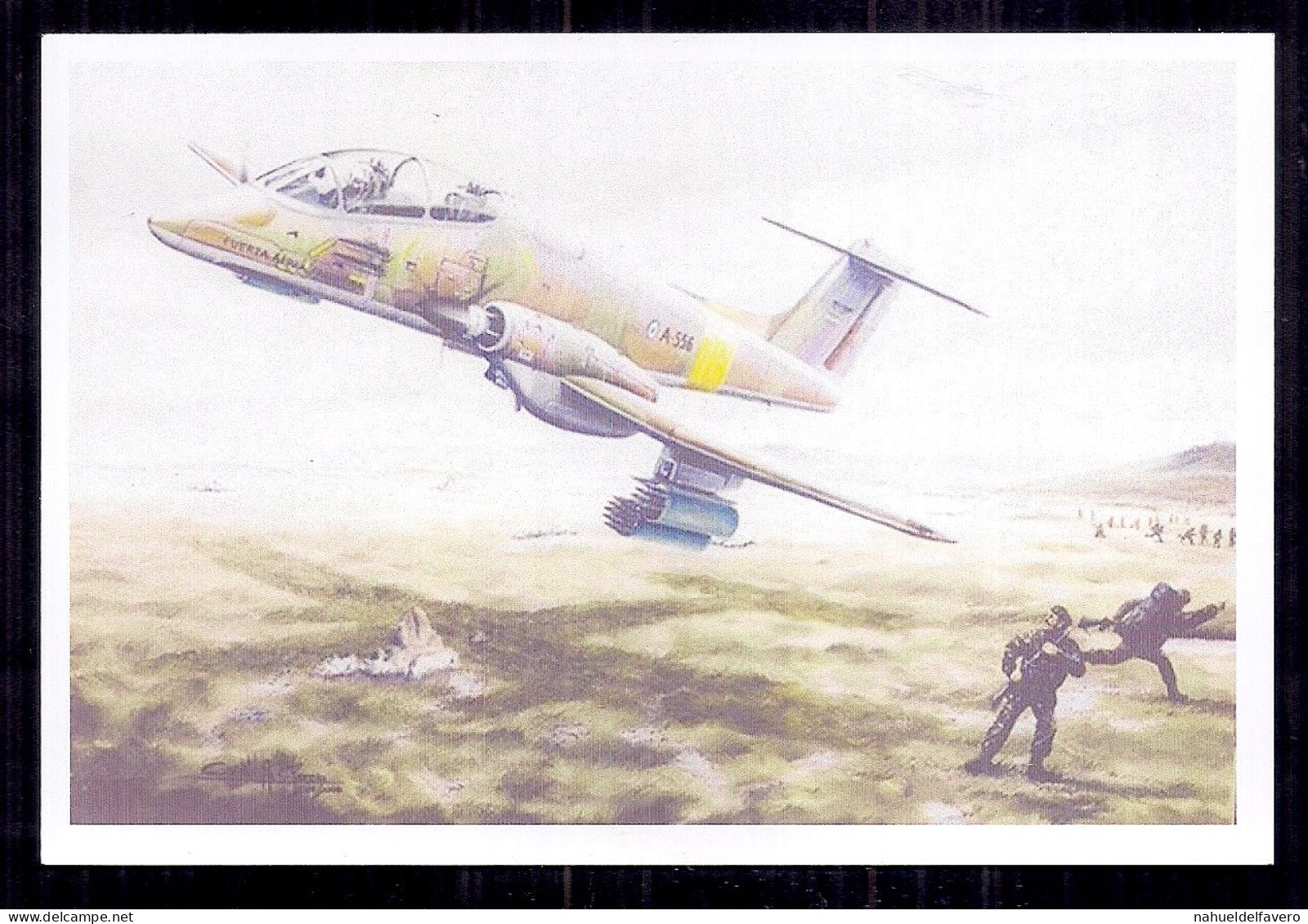 Photos - Reproductions - Avions - Avion De Guerre En Vol Bas Devant Les Soldats - Aviation