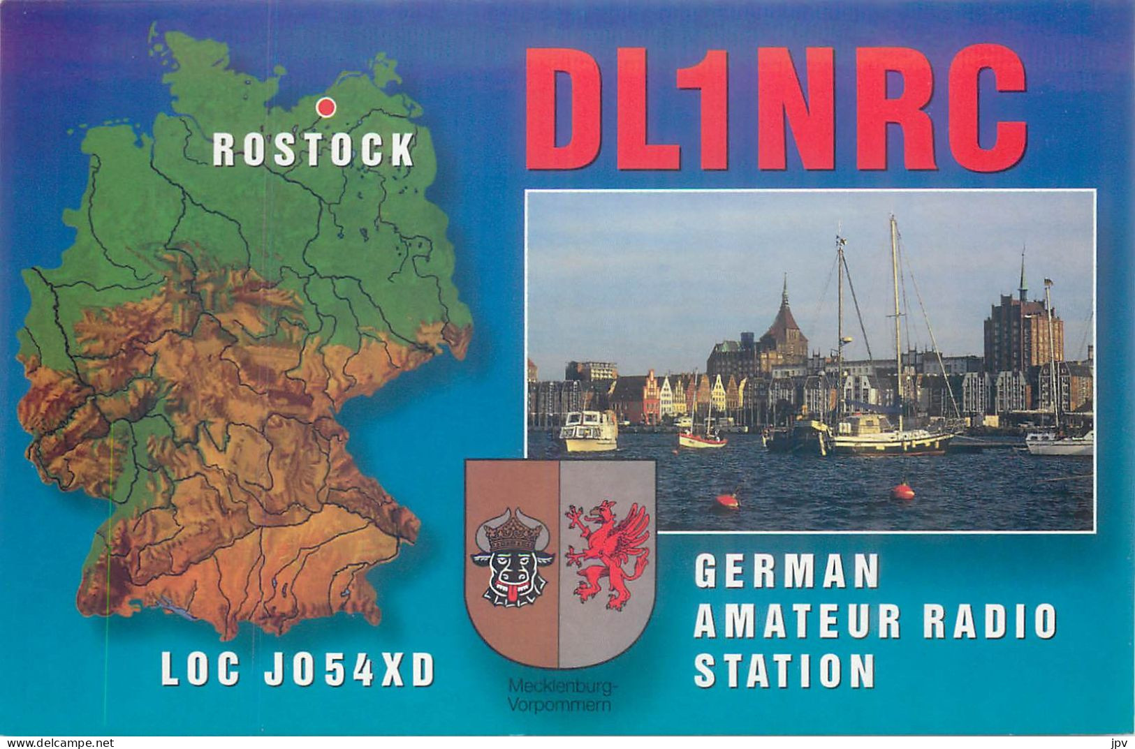 CARTE QSL : ROSTOCK . ALLEMAGNE . GERMANY . - Otros & Sin Clasificación