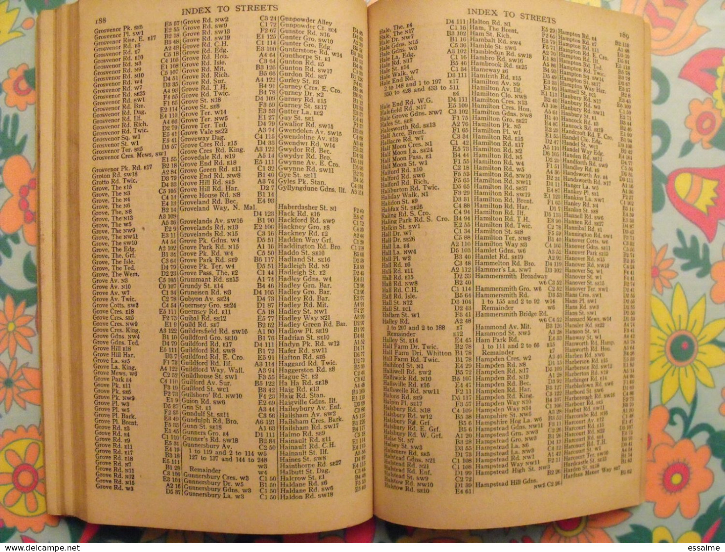 A1 the atlas of London and outer suburbs. plans de Londres par quartiers. sd (vers 1930)