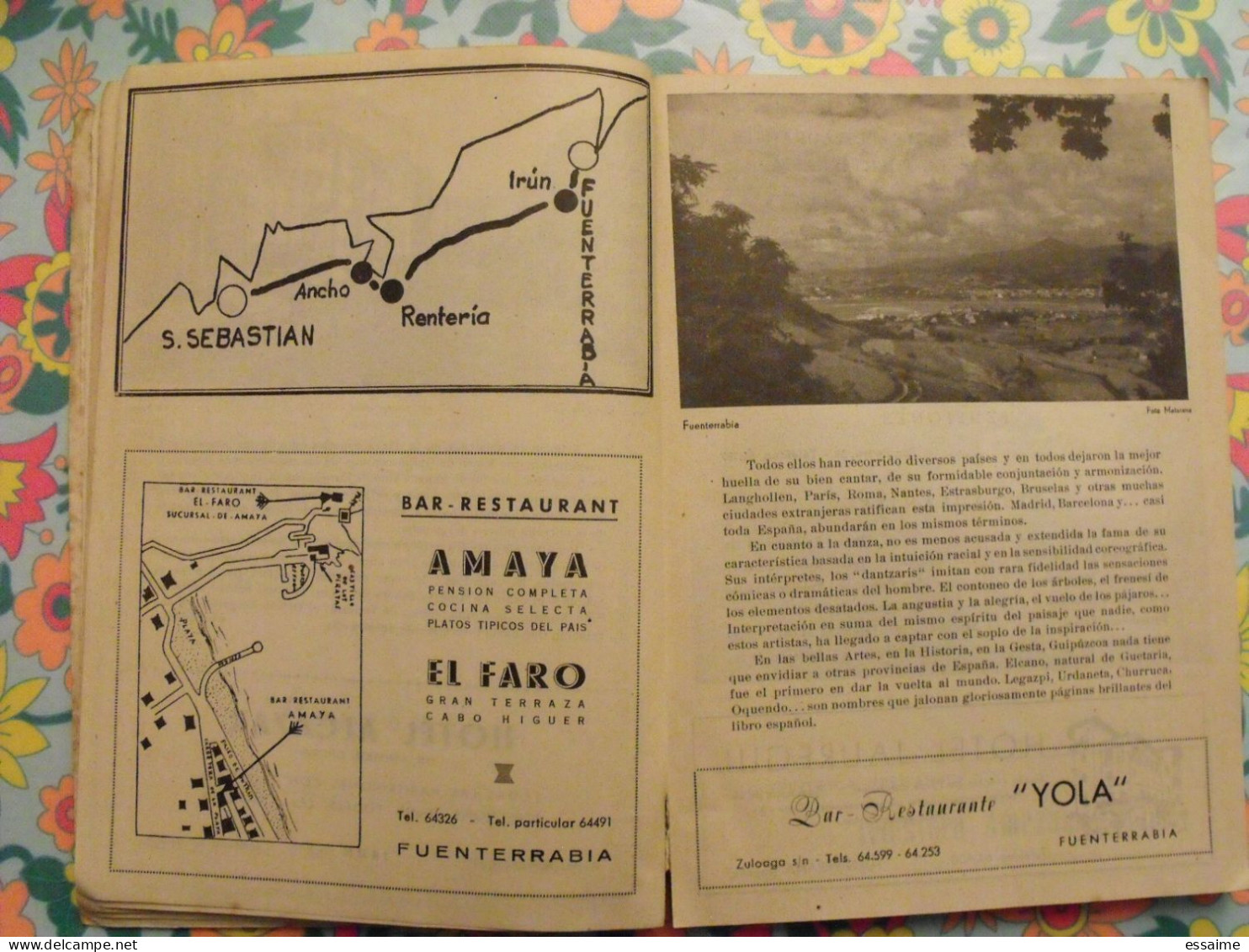 Rutas Vasco-Navarras. Guide En Espagnol. 1956 - Culture