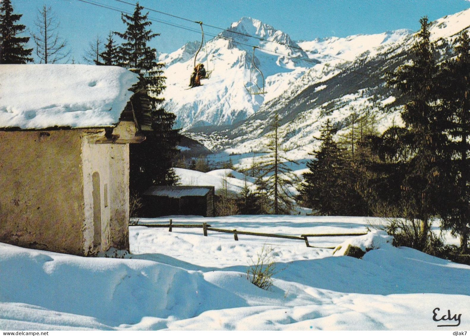 73 Val Cenis Lanslevillard Chapelle Saint Pierre Et La Dent Parrachée - Val Cenis