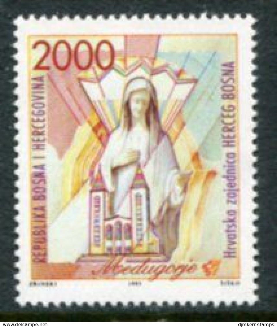 BOSNIA HERCEGOVINA (CROAT) 1993 Definitive: Medjugorje 2000 D.MNH / **.  Michel 1 - Bosnia Herzegovina
