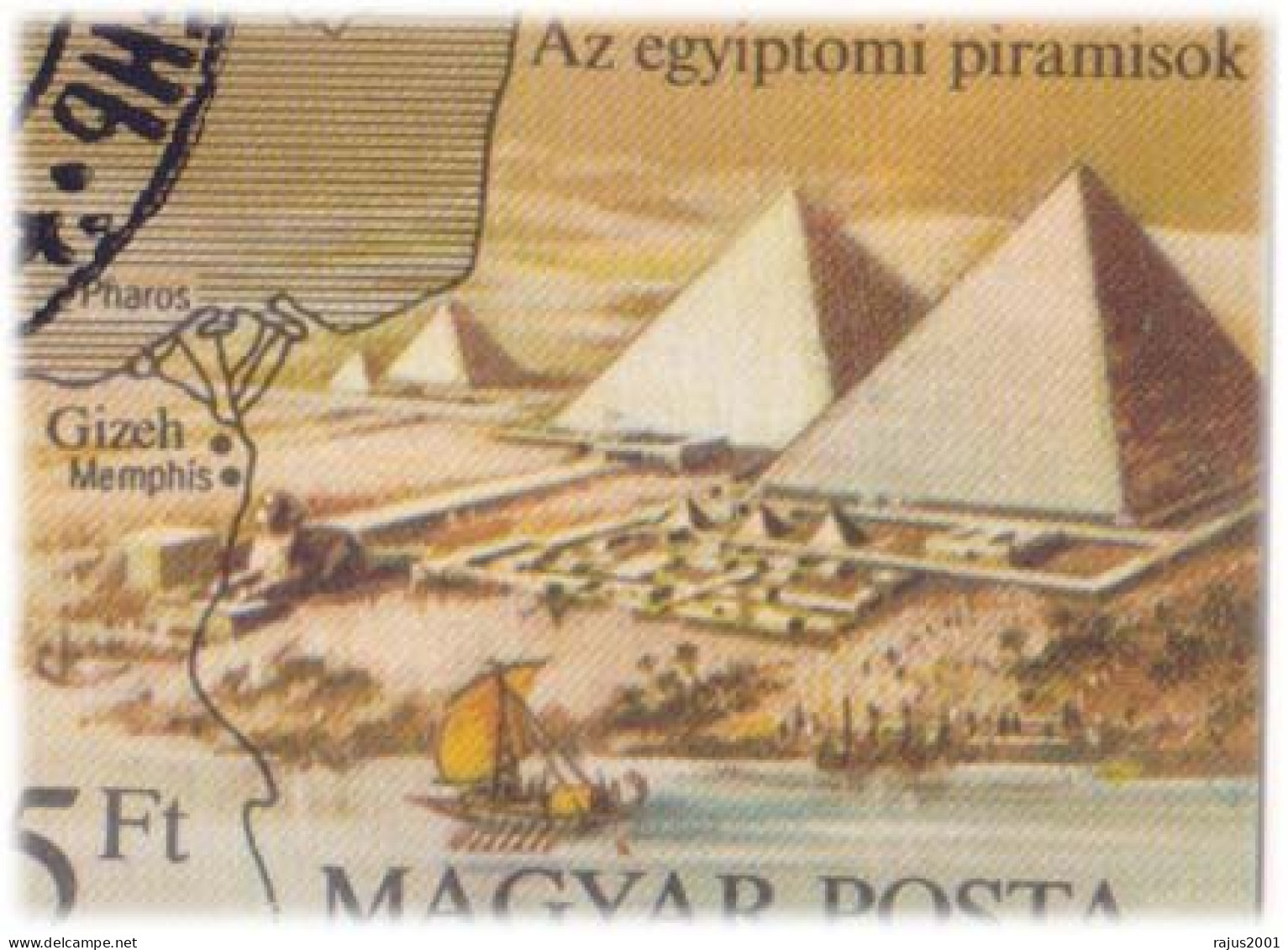 Seven Wonders Of The World, Zeus Statue Great Pyramid Of Giza God Of Sky & Thunder, Babylon, Artemis Greek Mythology FDC - Mythology