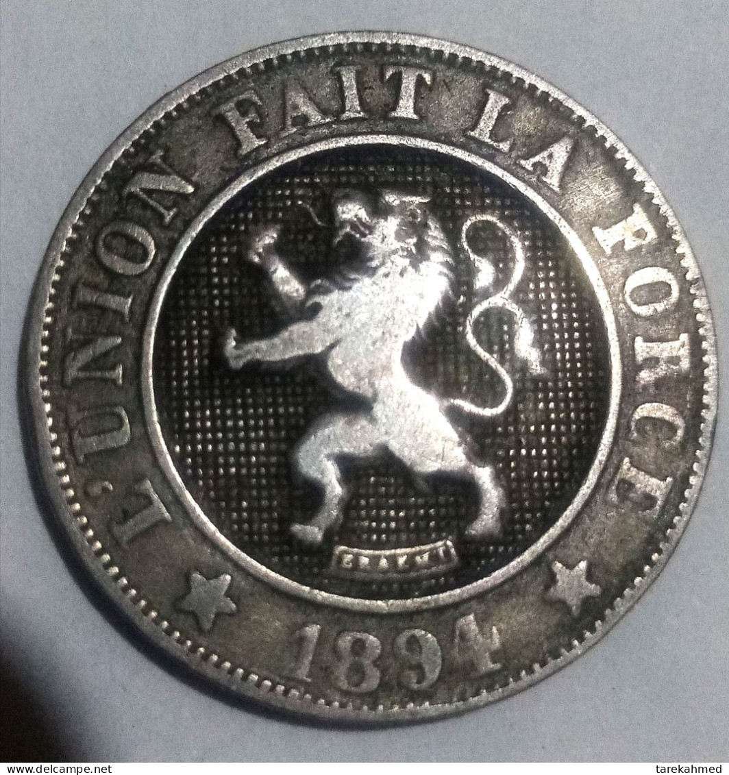 Belgique. 10 Centimes, 1894. LEOPOLD II . Légende Française, KM# 42, Agouz - 10 Cent