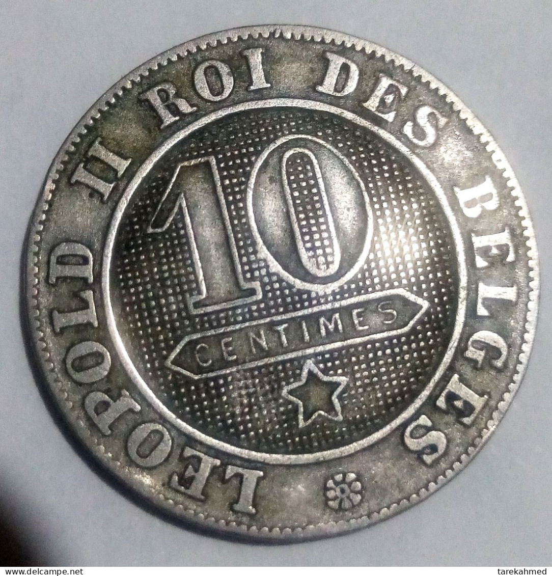 Belgique. 10 Centimes, 1894. LEOPOLD II . Légende Française, KM# 42, Agouz - 10 Cents