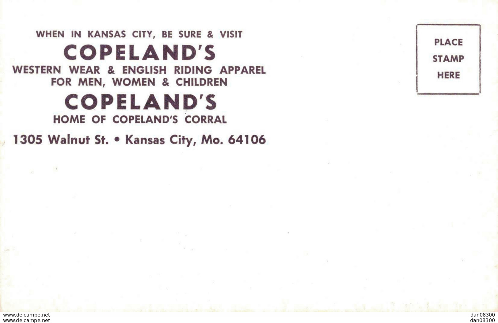 COPELAND'S HOME OF COPELAND'S CORRAL 1305 WALNUT ST KANSAS CITY MO 64106 - Kansas City – Kansas