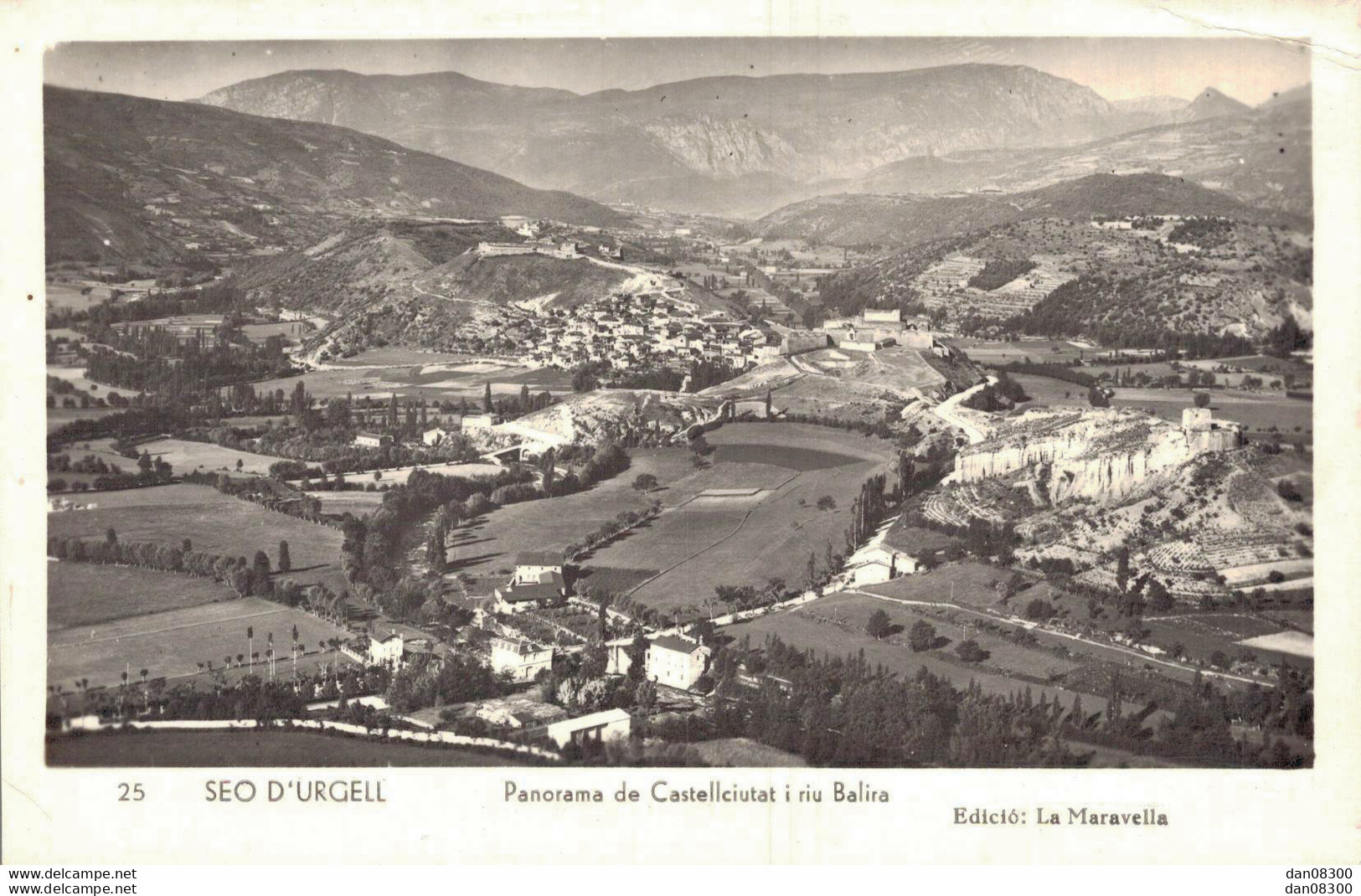 ESPAGNE SEO DE URGELL  PANORAMA DE CASTELLCIUTAT I RIU BALIRA - Lérida