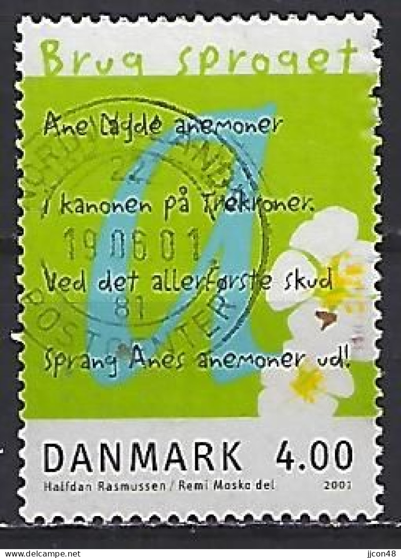 Denmark  2001  European Year Of Languages   (o) Mi.1271 - Oblitérés