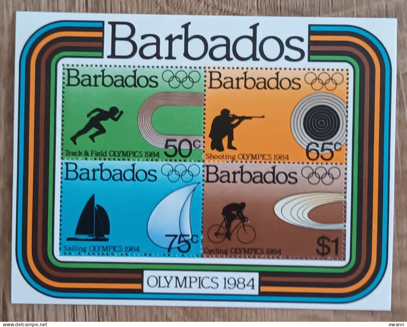 Barbade - YT BF N°19 - Jeux Olympiques De Los Angeles - 1984 - Neuf - Barbados (1966-...)