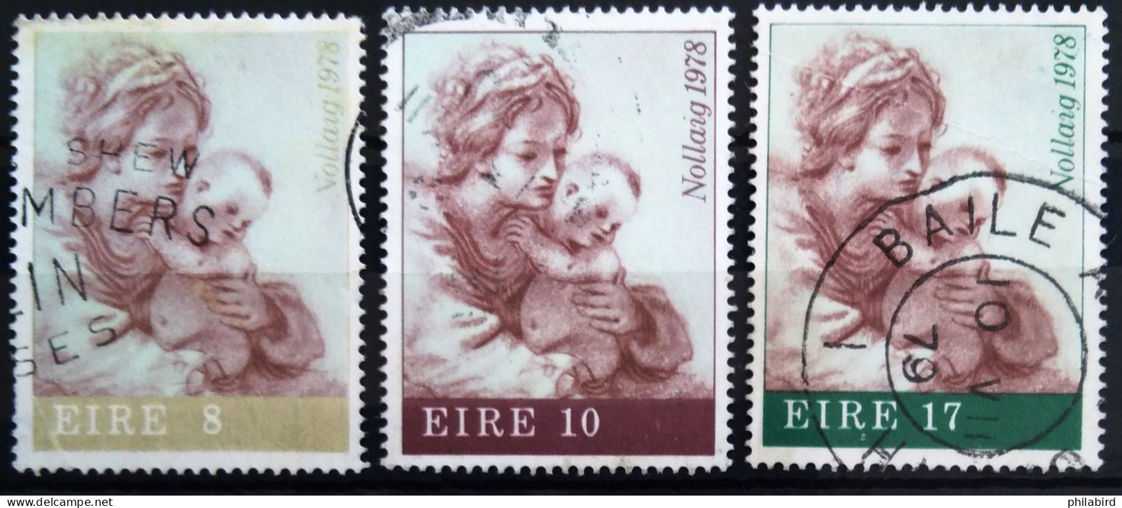 IRLANDE                     N° 391/393                      OBLITERE - Used Stamps