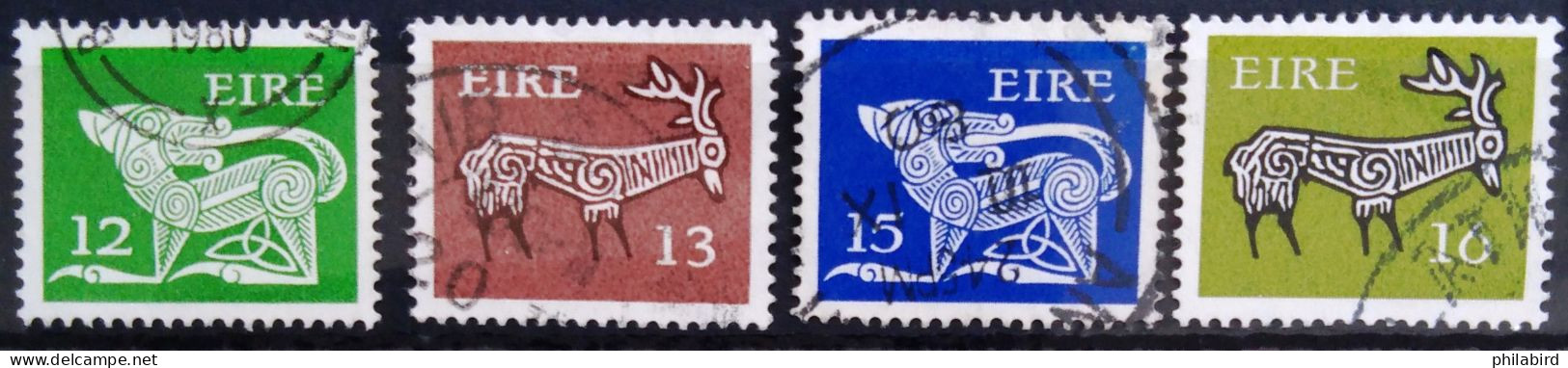 IRLANDE                     N° 420/423                      OBLITERE - Used Stamps