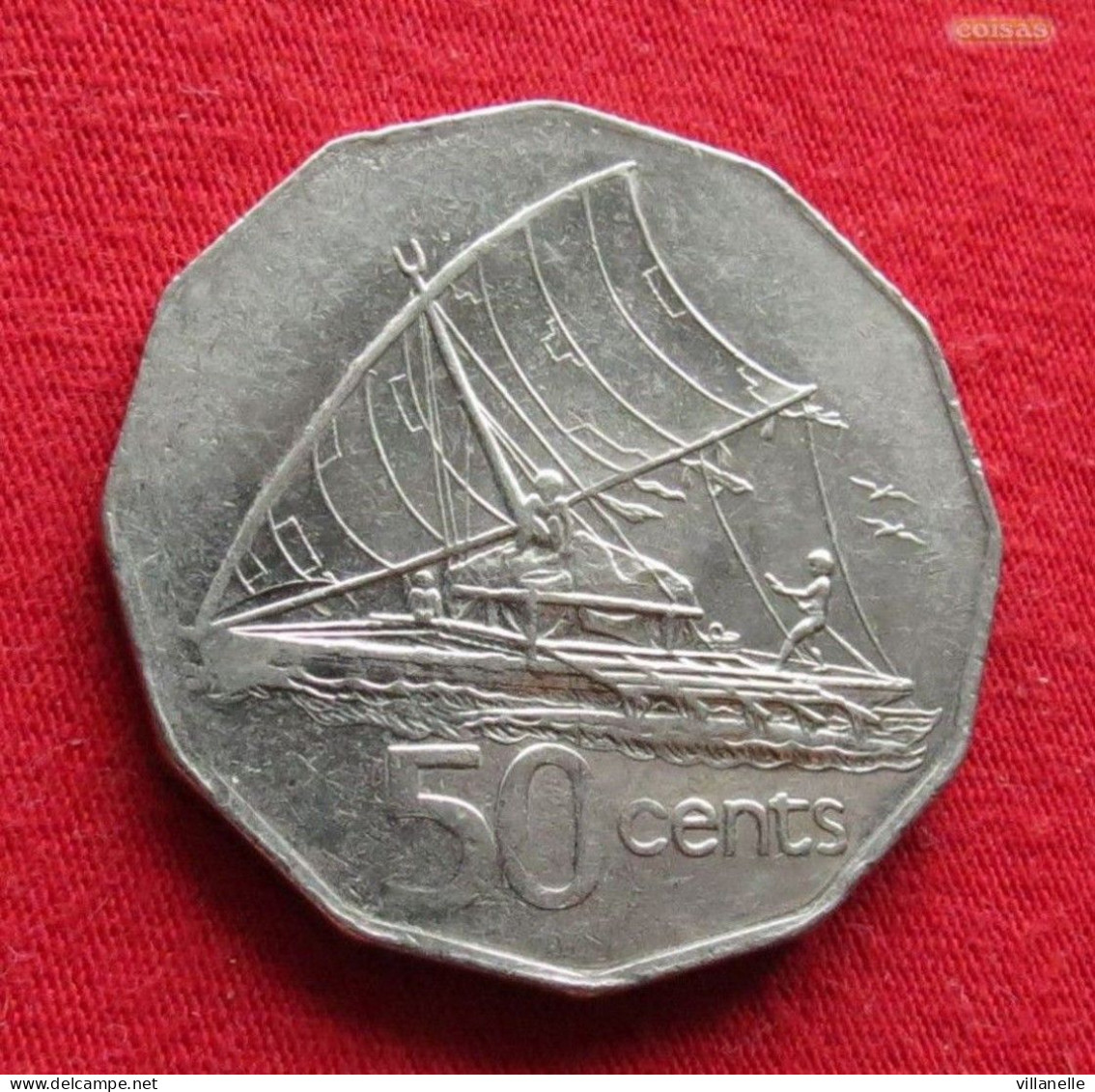 Fiji 50 Cents 1996 KM# 54a  *VT - Fiji