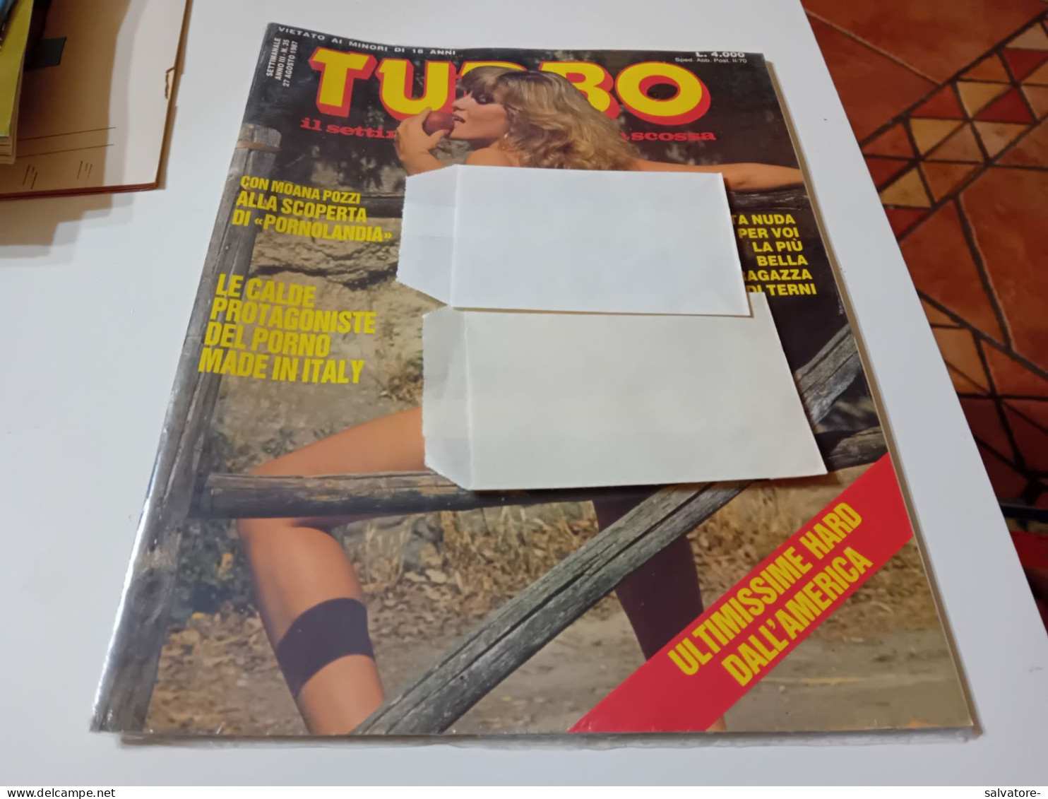 RIVISTA SEX TURBO- - ANNO 3- NUMERO 35- 27 AGOSTO 1987- NUOVA ANCORA SIGILLATA - Cinéma