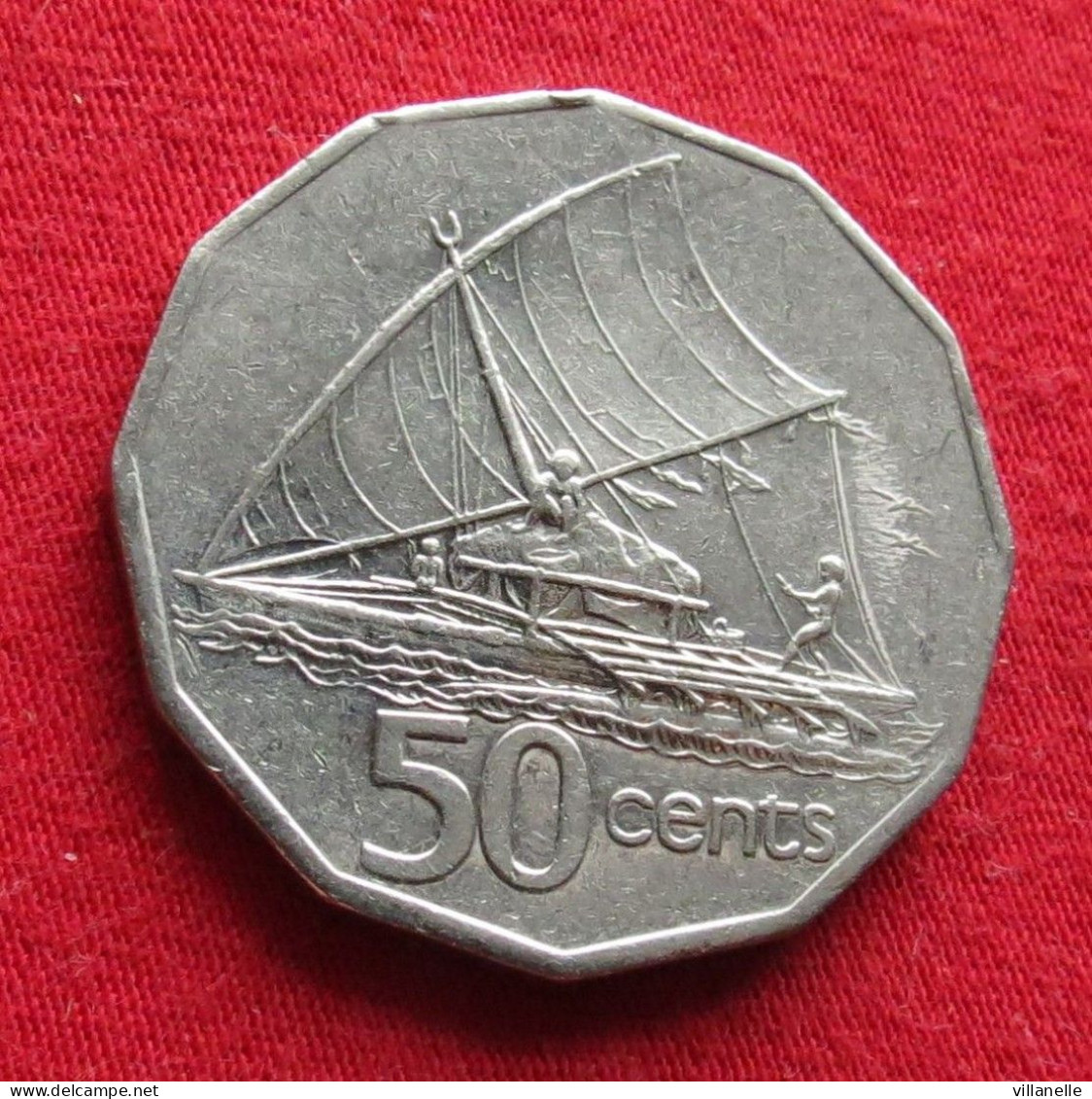 Fiji 50 Cents 1995 KM# 54a  *VT - Fiji