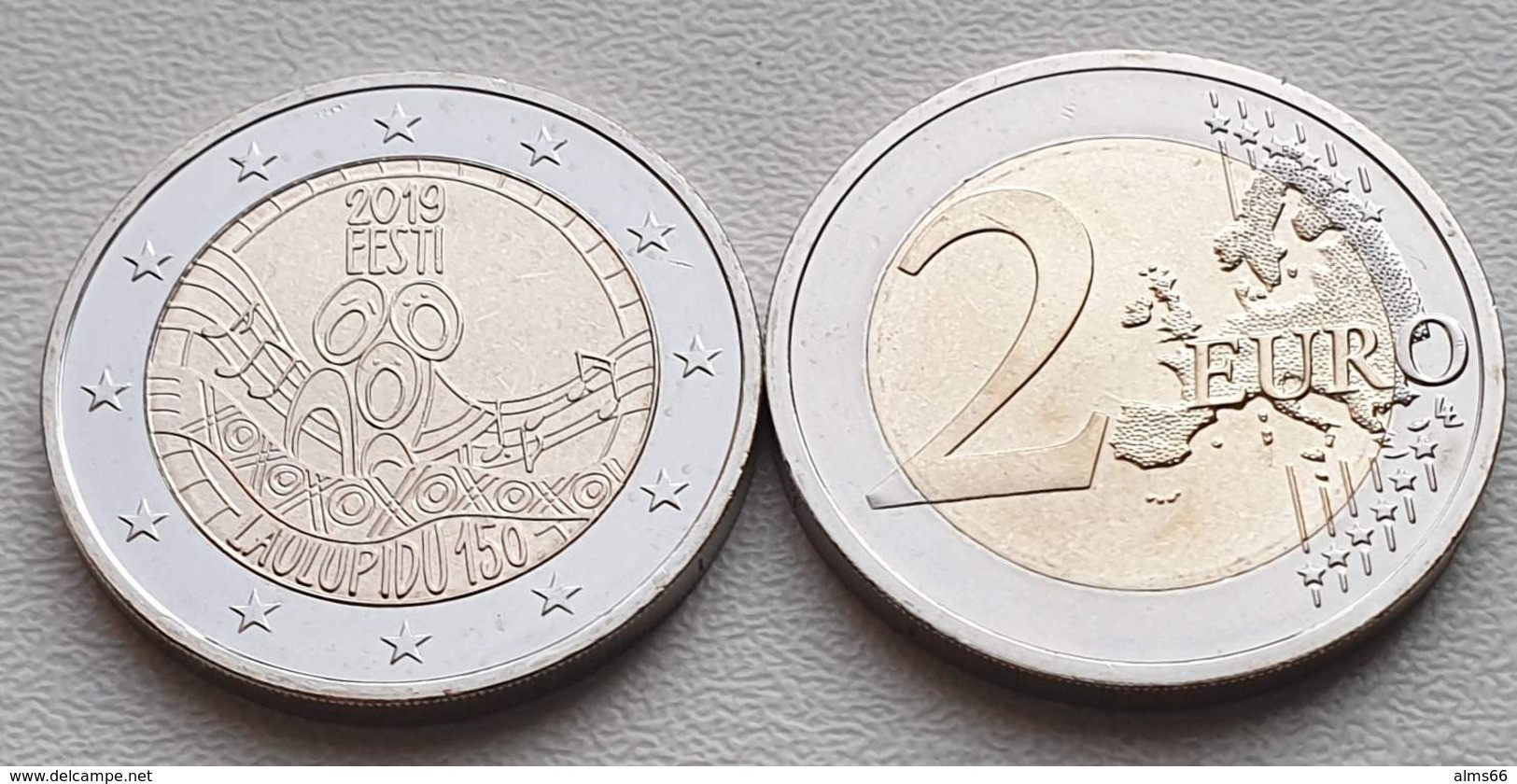 Estonia 2 Euro 2019 UNC > Laulupidu 150 - Estonie