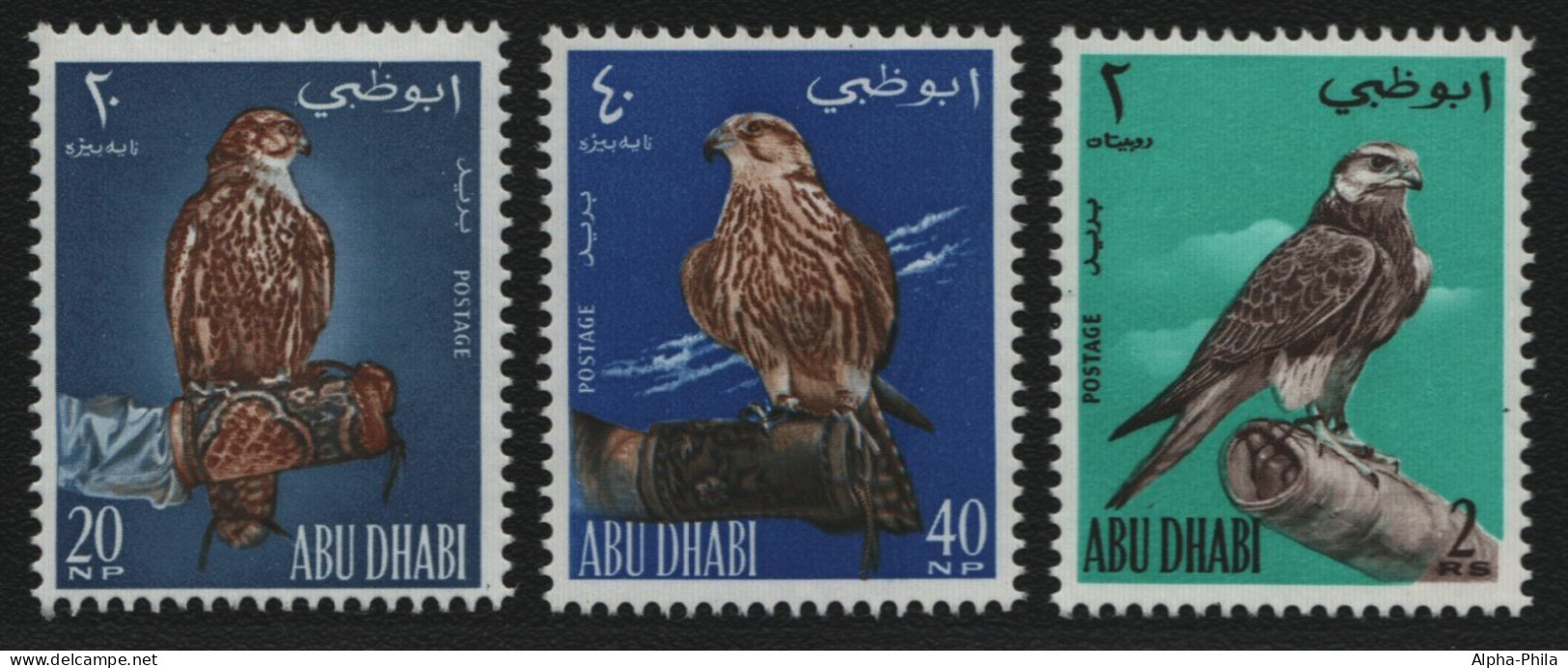 Abu Dhabi 1965 - Mi-Nr. 12-14 ** - MNH - Vögel / Birds - Abu Dhabi