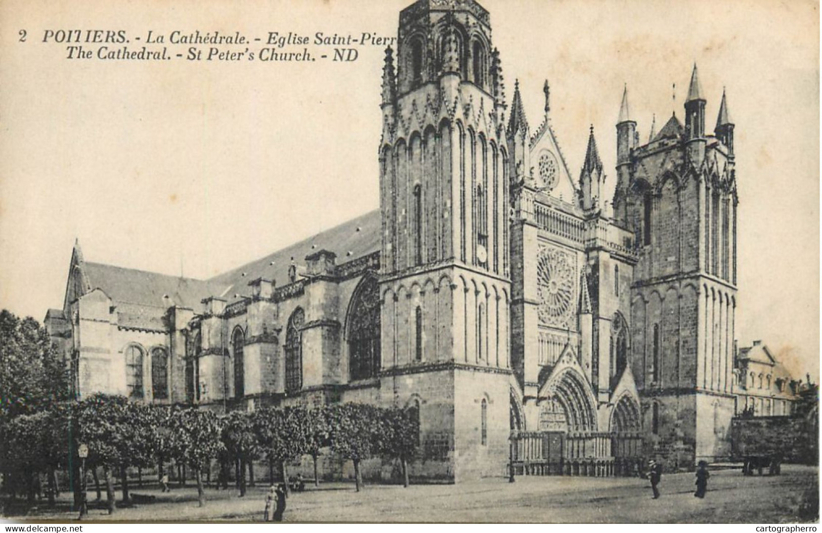 France Vienne Poitiers Cathedral - Kirchen U. Kathedralen