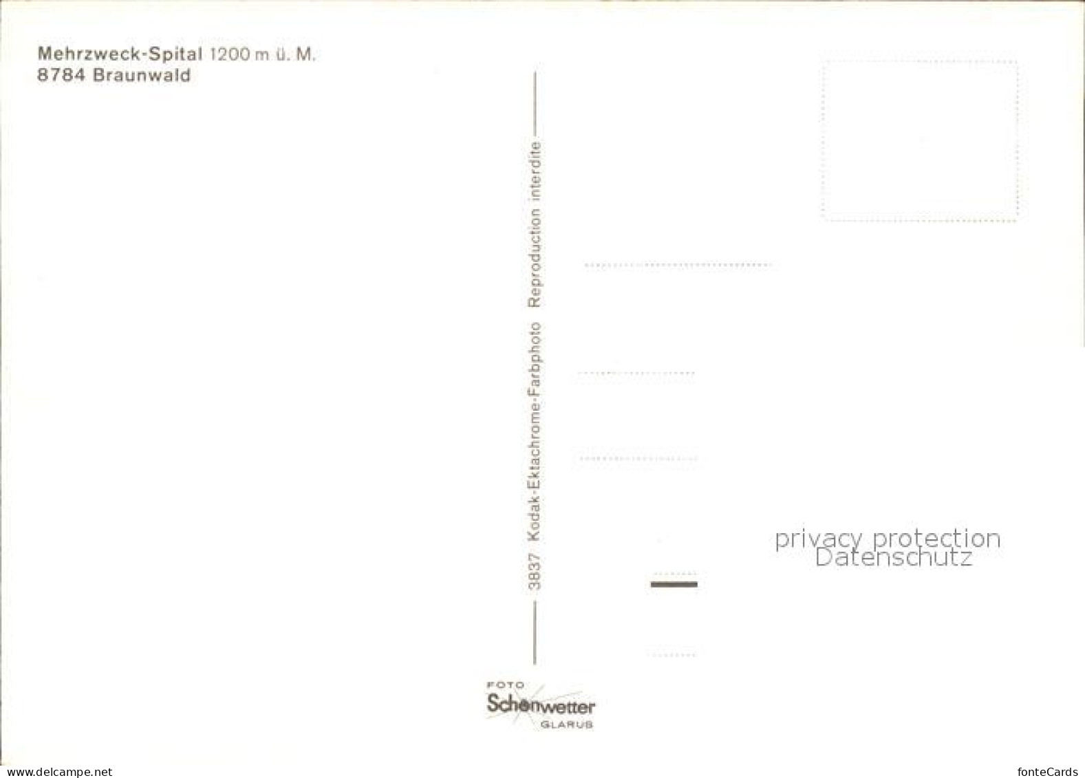 11886190 Braunwald GL Mehrzweck Spital Braunwald - Sonstige & Ohne Zuordnung