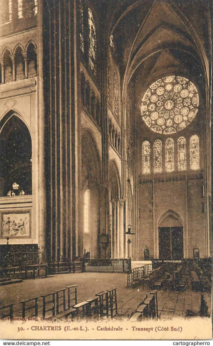 France Eure-et-Loir Chartres Cathedrale - Kirchen U. Kathedralen