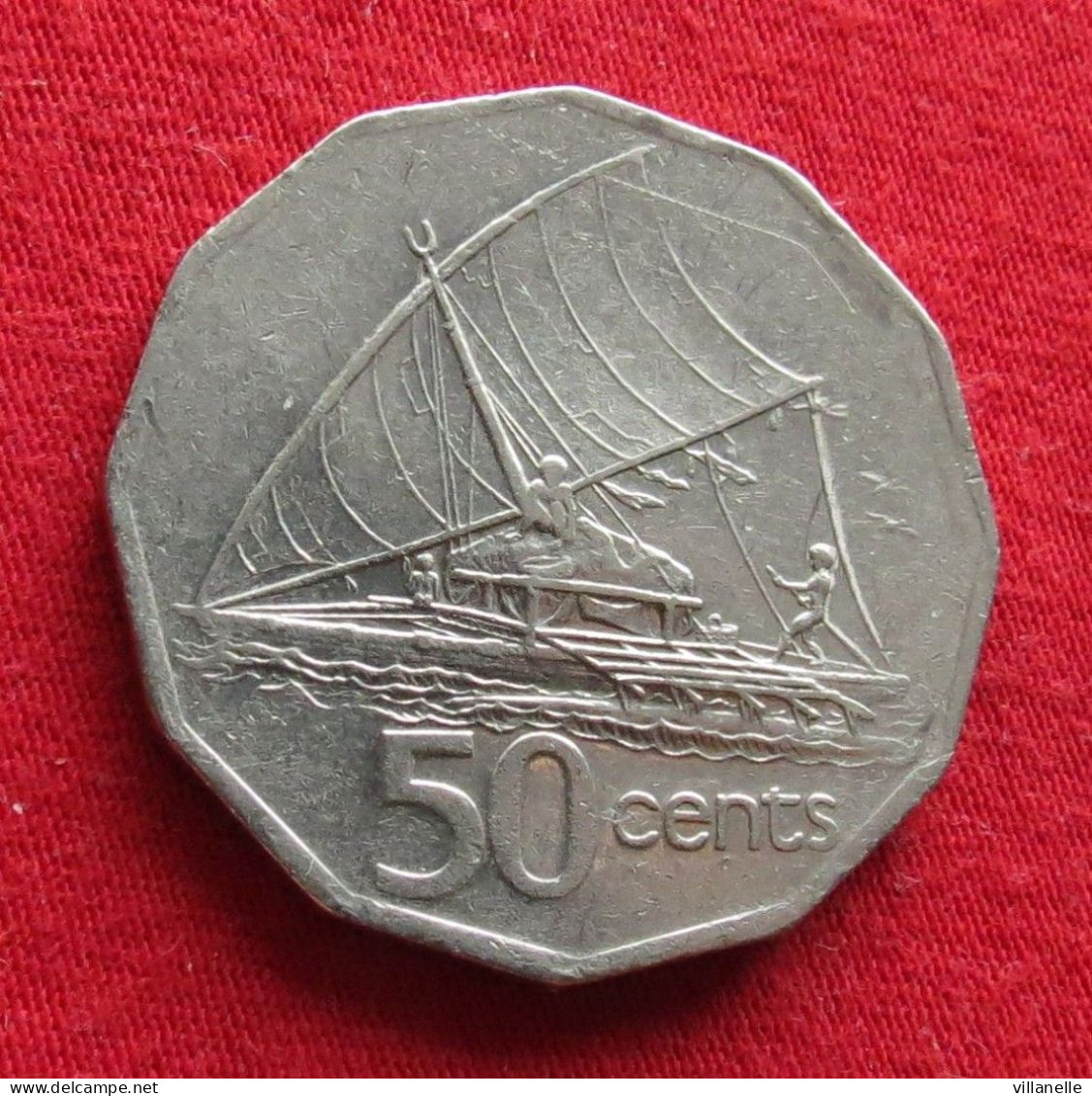 Fiji 50 Cents 1992 KM# 54a  *VT - Fidji