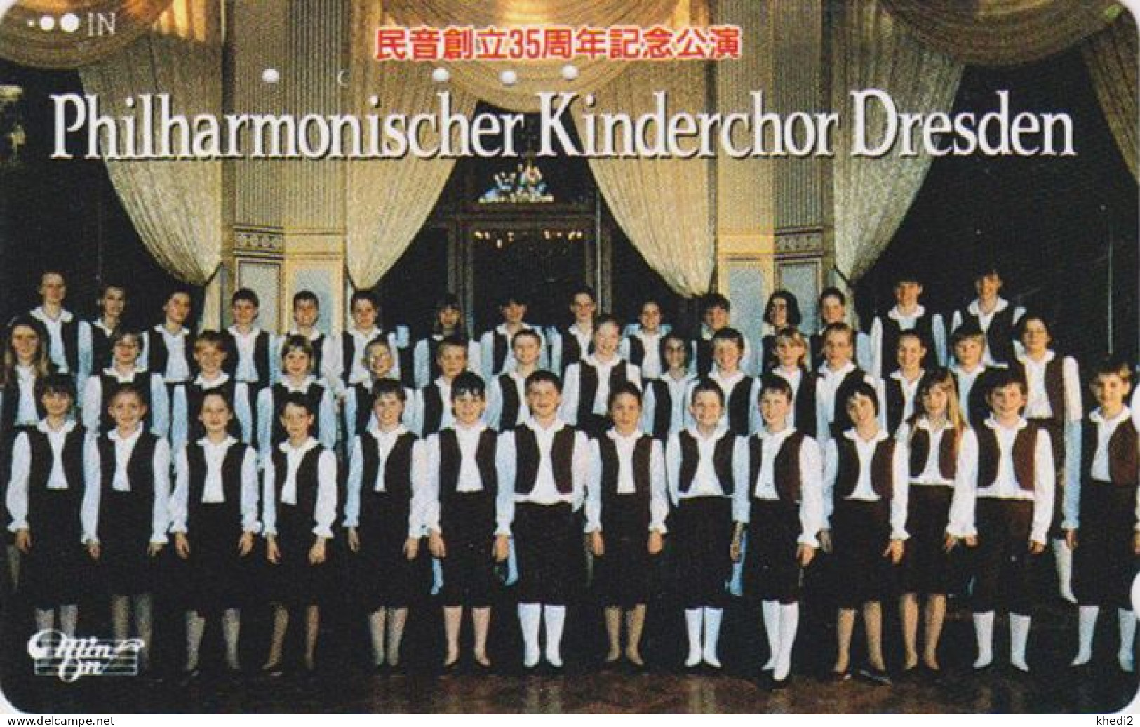 Télécarte JAPON / 110-016 - MUSIQUE - KINDERCHOR DRESDEN / GERMANY Rel.  MUSIC JAPAN Phonecard - Musik