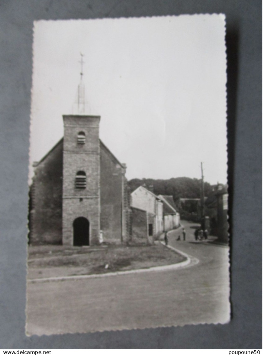CP Photo 89 Yonne SAINT SEROTIN  Prés  Pont Sur Yonne - L'église St Sérotin  Rue Du Château écrite Et Timbrée 1949 - Cheroy