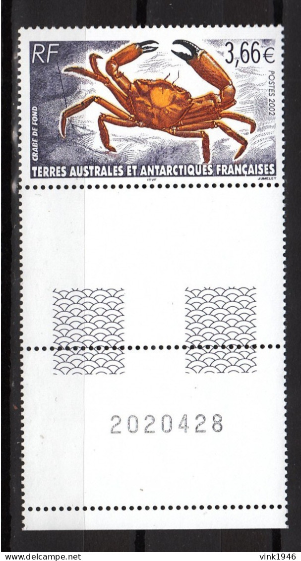 TAAF FSAT 2002,1V+Tab,lobster,kreeft,hummer,homard,langosta,aragosta,MNH/Postfris(L4407) - Schalentiere