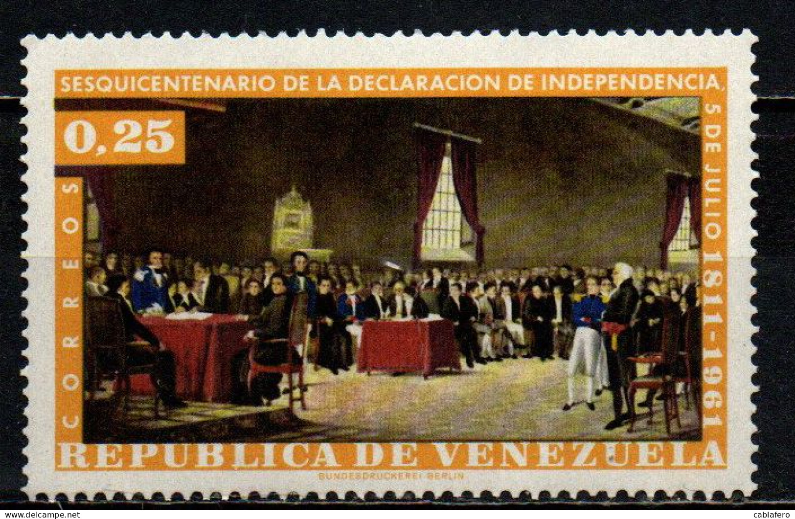 VENEZUELA - 1962 - 150th Anniv. Of The Venezuelan Declaration Of Independence - Signing Declaration Of Independence -MNH - Venezuela