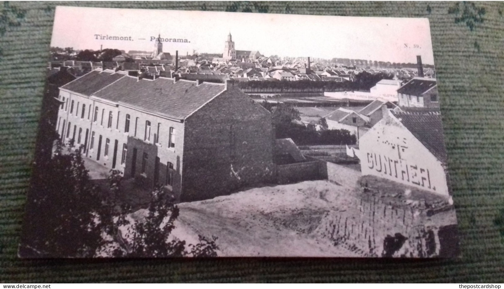 BELGIUM Tirlemont TIENEN/TIRLEMONT - Panorama USED 1908 TO MISS STANDEN DUNGIVEN PERRY RISE FOREST HILL LONDON S E - Tienen