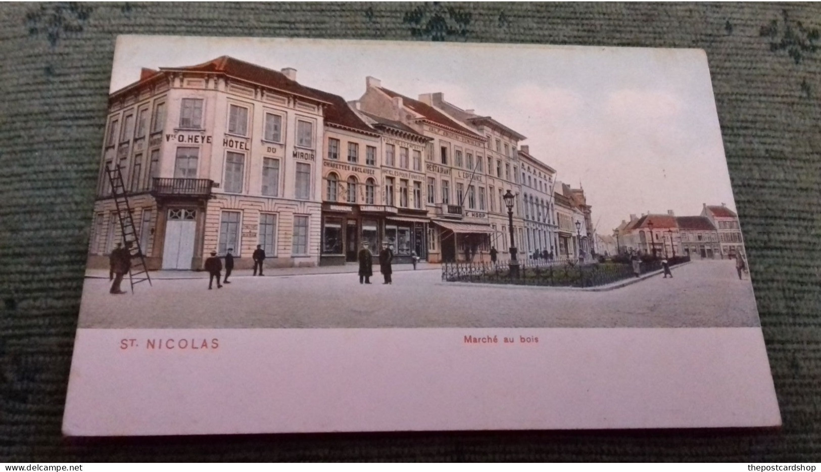 BELGIUM St. Nicolas St. Nicolas. -- Marché Au Bois. (2 Scans) TO ANVERS WITH STAMP  1909 USED - Sint-Niklaas