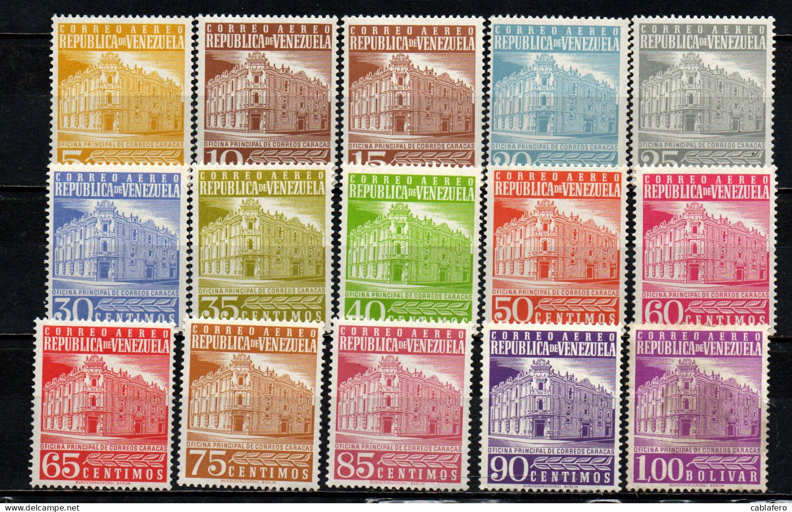 VENEZUELA - 1958 - Main Post Office, Caracas - POSTA AEREA - AIRMAIL - MNH - Venezuela