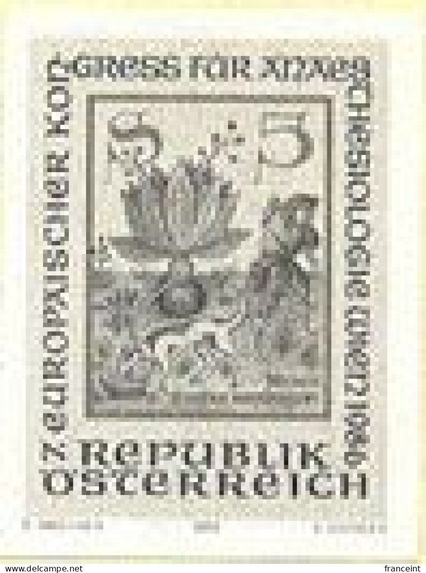 AUSTRIA(1986) Discovery Of Mandrake Root. Dog. Black Print. European Association For Anesthesiology. Scott No 1360, Yver - Proofs & Reprints
